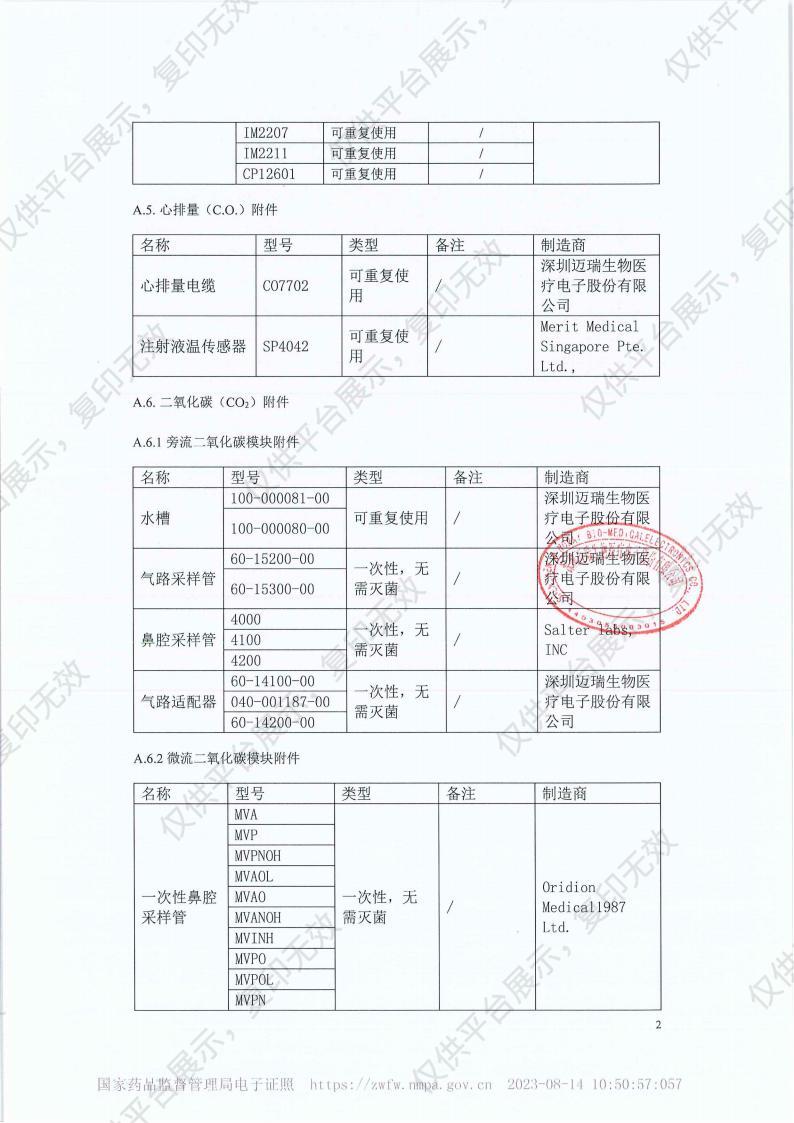 徕克美 LikeMed 病人监护仪 cMEC 30注册证