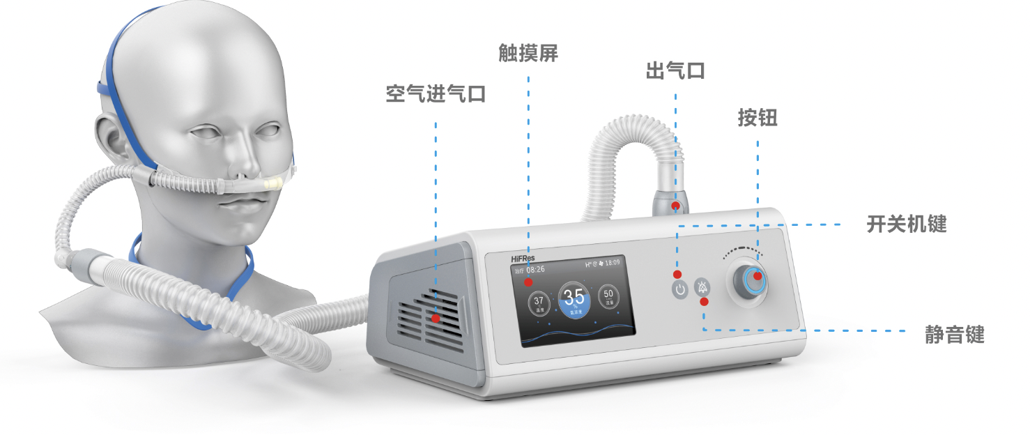 比扬BYOND 高流量呼吸湿化治疗仪 HF7产品细节