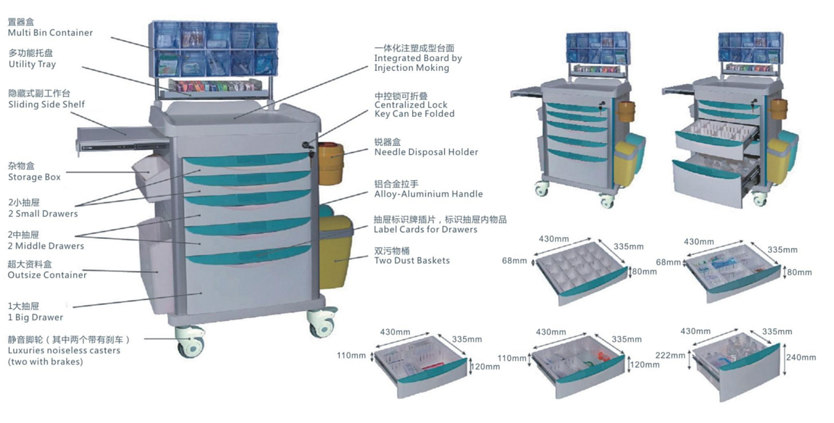 睿动raydow 麻醉车 RD-MZC001产品参数