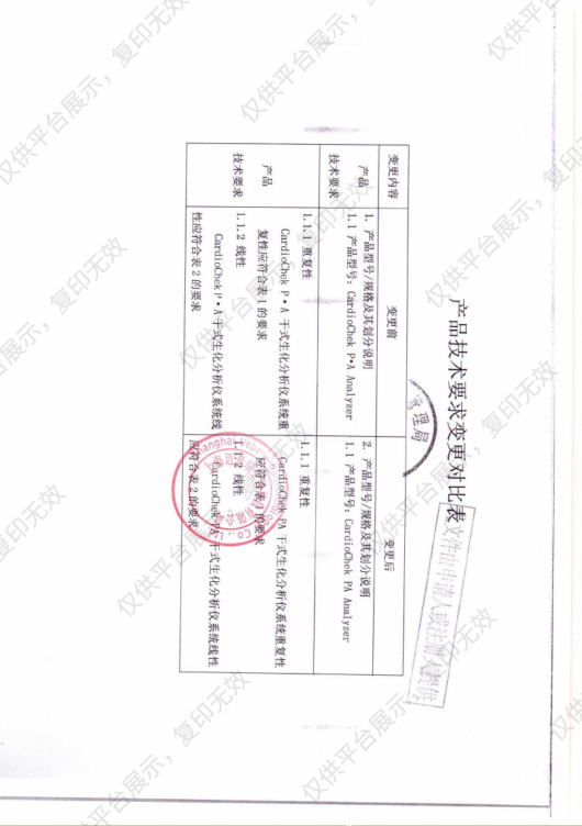 卡迪克CardioChek 干式生化分析仪 CardioChek P•A（灰色）注册证