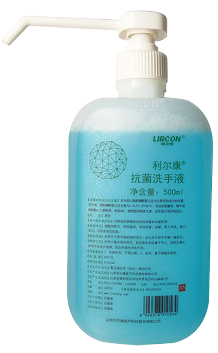 利尔康 抗菌洗手液 500ml （25瓶/箱）基本信息