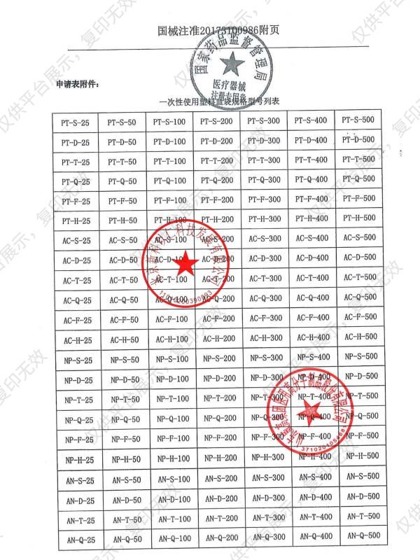 威高 WEGO 一次性使用塑料血袋 PT-T-200 200ml 三联血袋 （50个/箱）注册证