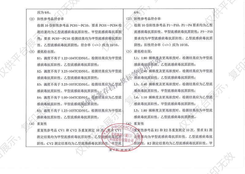 英科新创 Intec 甲型/乙型流行性感冒病毒抗原检测试剂盒 卡型：20人份/盒注册证