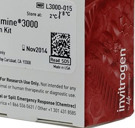 Invitrogen Lipofectamine™ 3000 Transfection Reagent 1.5 mL  L3000015产品优势